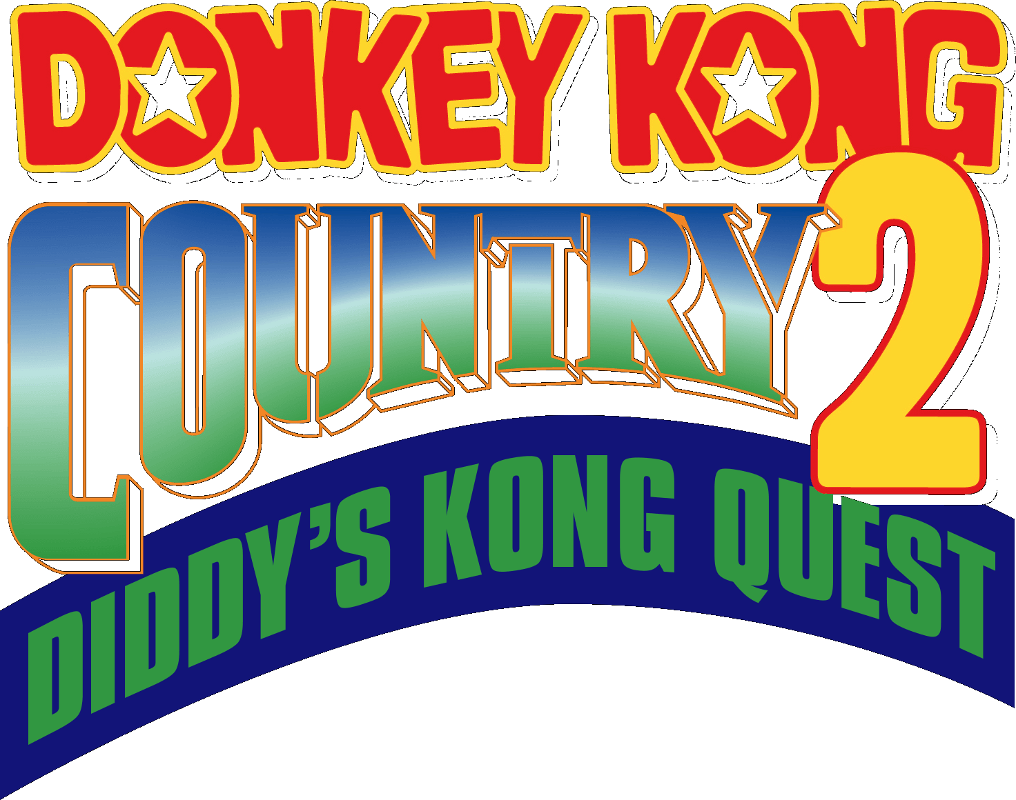 Donkey Kong Country 2 logo for Super Nintendo
